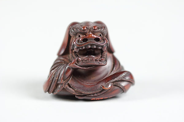 Netsuke of Masked Figure 18th cent, Poster Print Wall Art