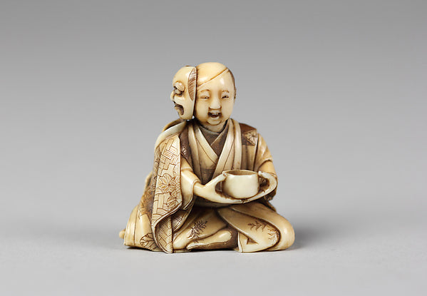 Netsuke of Obaga Saké late 18th cent, Poster Print