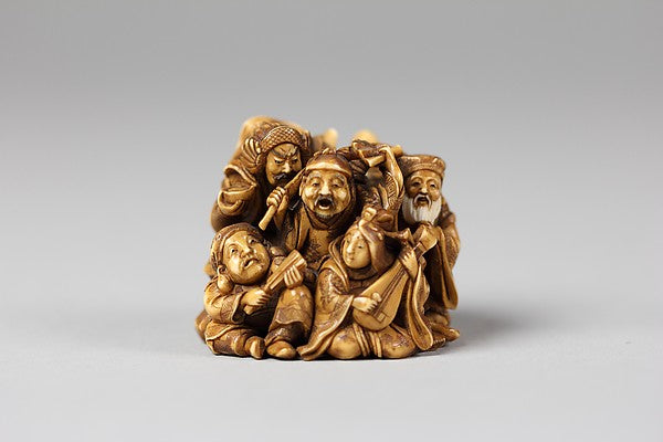 Netsuke of Shichi Fukujin 19th cent, Poster Print