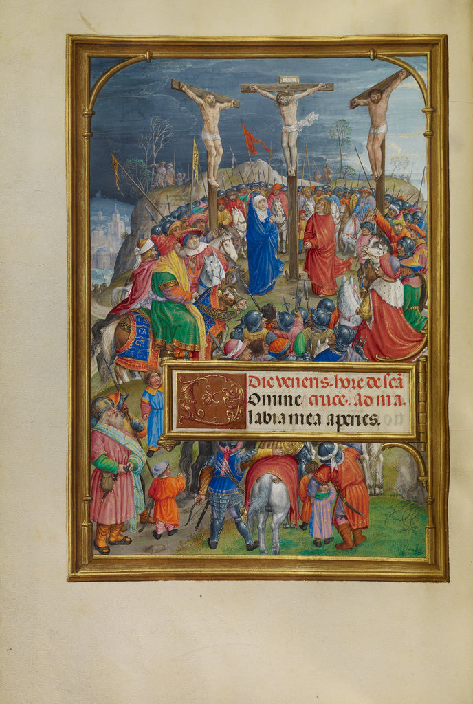 Master of James IV of Scotland:The Crucifixion, Poster Print Wall Art