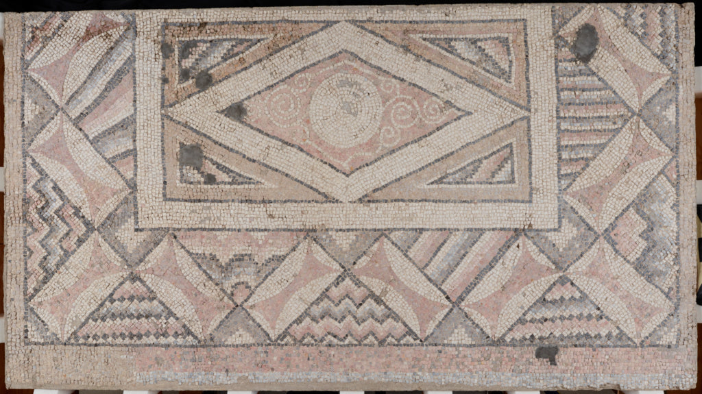 Unknown:Panel from a Mosaic Floor from Antioch (right end; p, Poster Print Wall Art