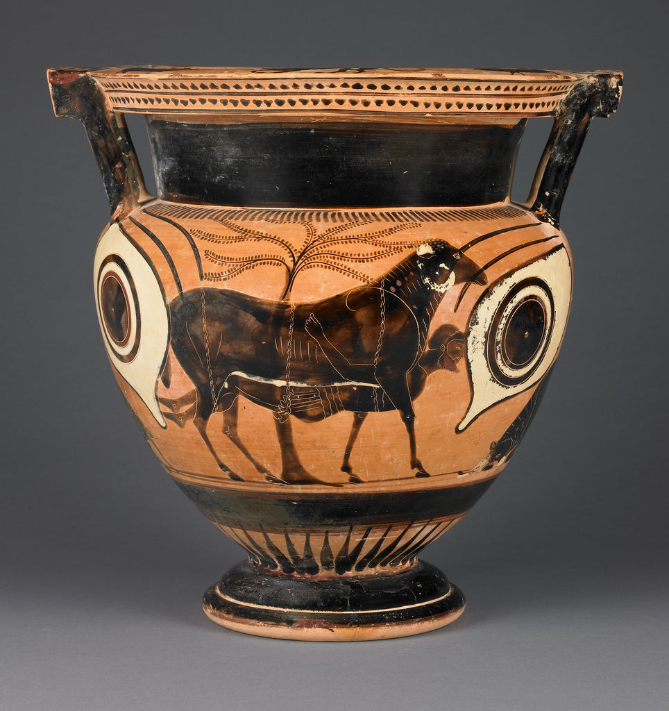 Unknown:Attic Black-Figure Column Krater, Poster Print Wall Art