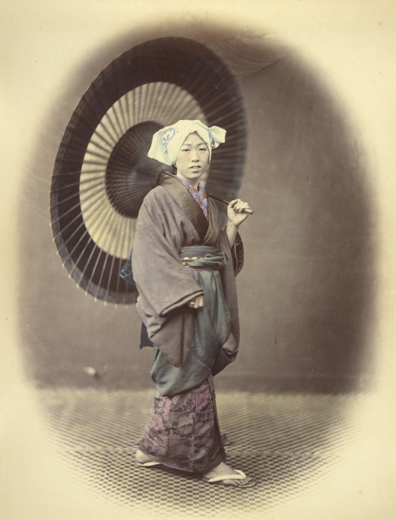Felice Beato:Country Girl in Out-Door, or Traveling Costume, Poster Print Wall Art