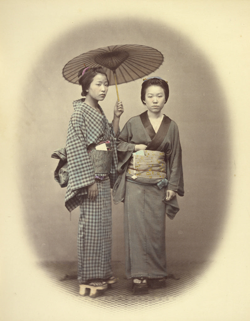 Felice Beato:Two Sisters, Poster Print Wall Art
