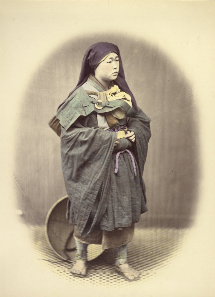 Felice Beato:Mendicant Nun, Poster Print Wall Art