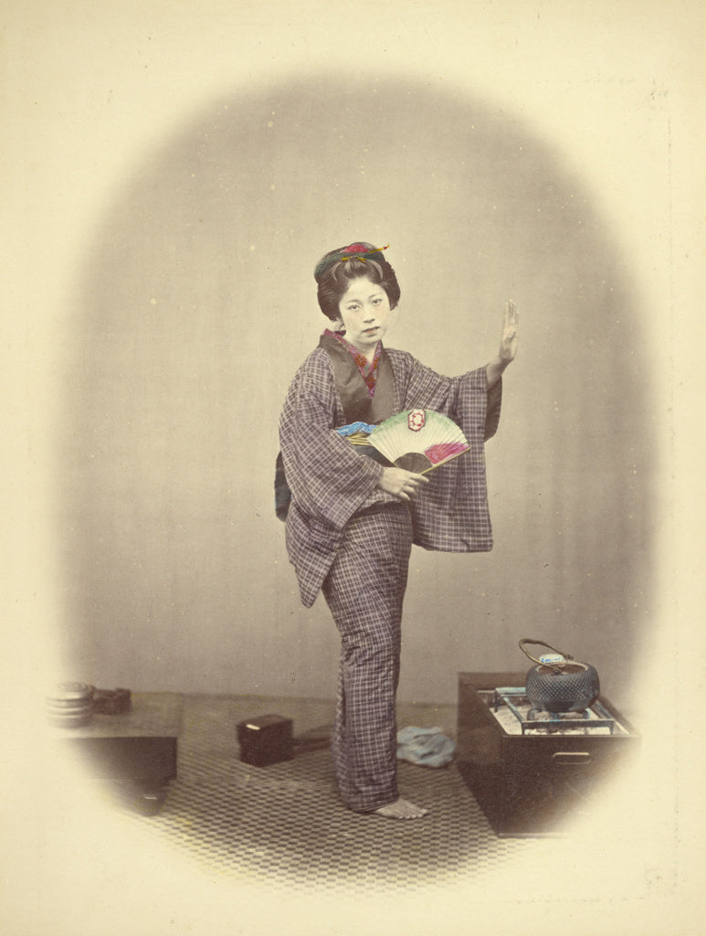 Felice Beato:Dancing Girl, Poster Print Wall Art