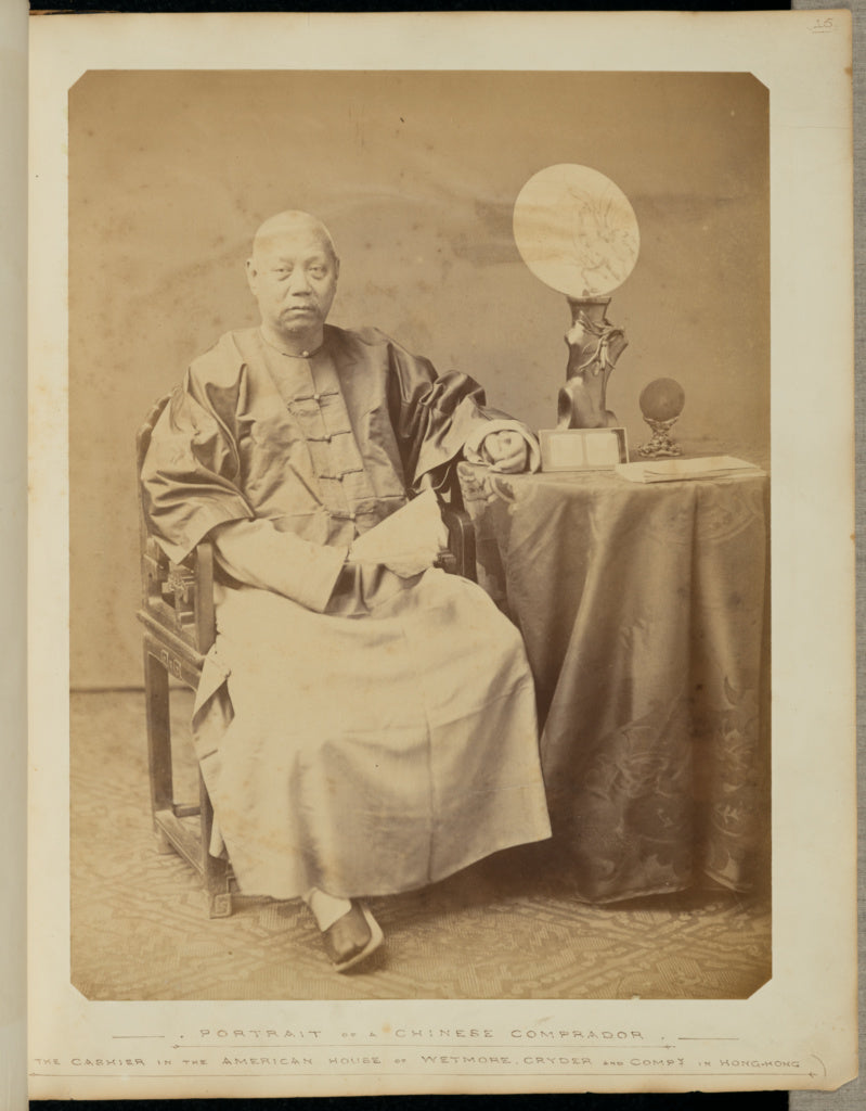 William Saunders:[Portrait of a Chinese Comprador - The Cash, Poster Print Wall Art