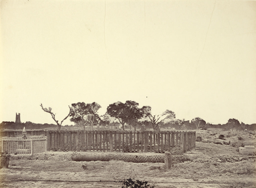 Felice Beato:[The Well of Cawnpore Where 2,000 English Were , Poster Print Wall Art