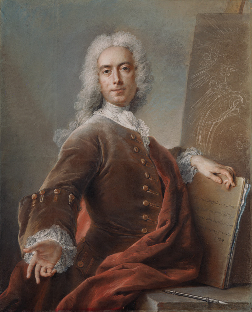 Charles-Antoine Coypel:Self-Portrait, Poster Print Wall Art