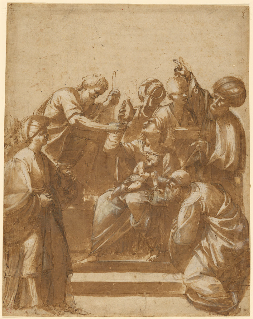 Jusepe de RiberaAttributed to:Adoration of the Magi, Poster Print Wall Art