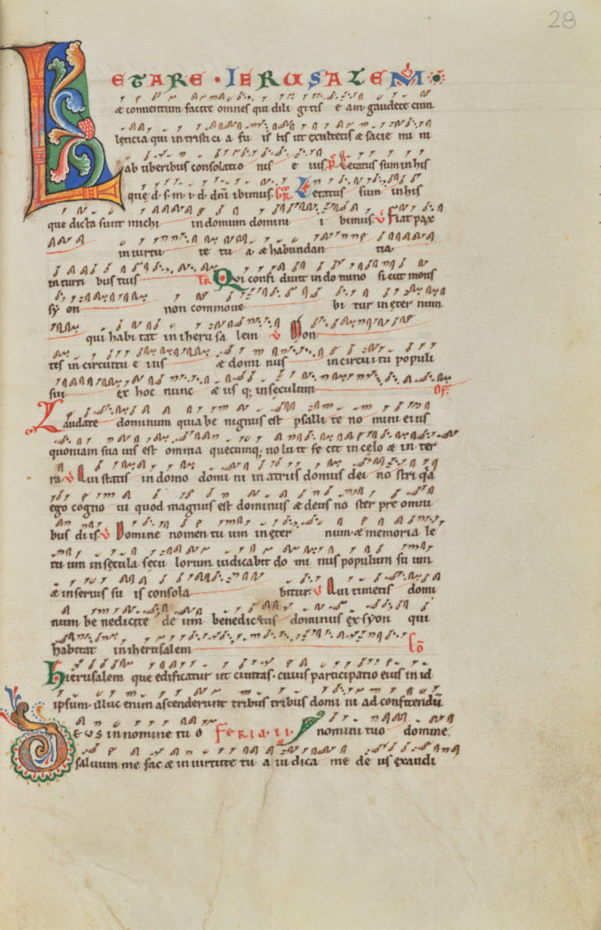 Unknown:Decorated Initial L,16x12"(A3)Poster