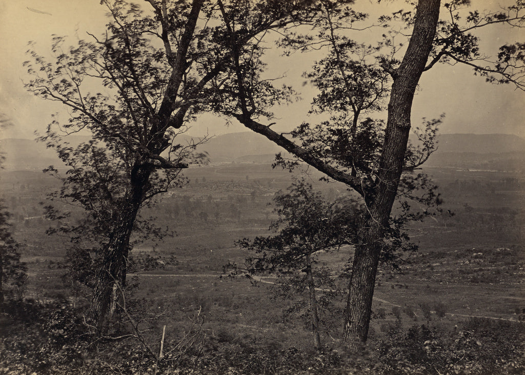 George N. Barnard:Orchard Knob from Mission Ridge, Poster Print Wall Art