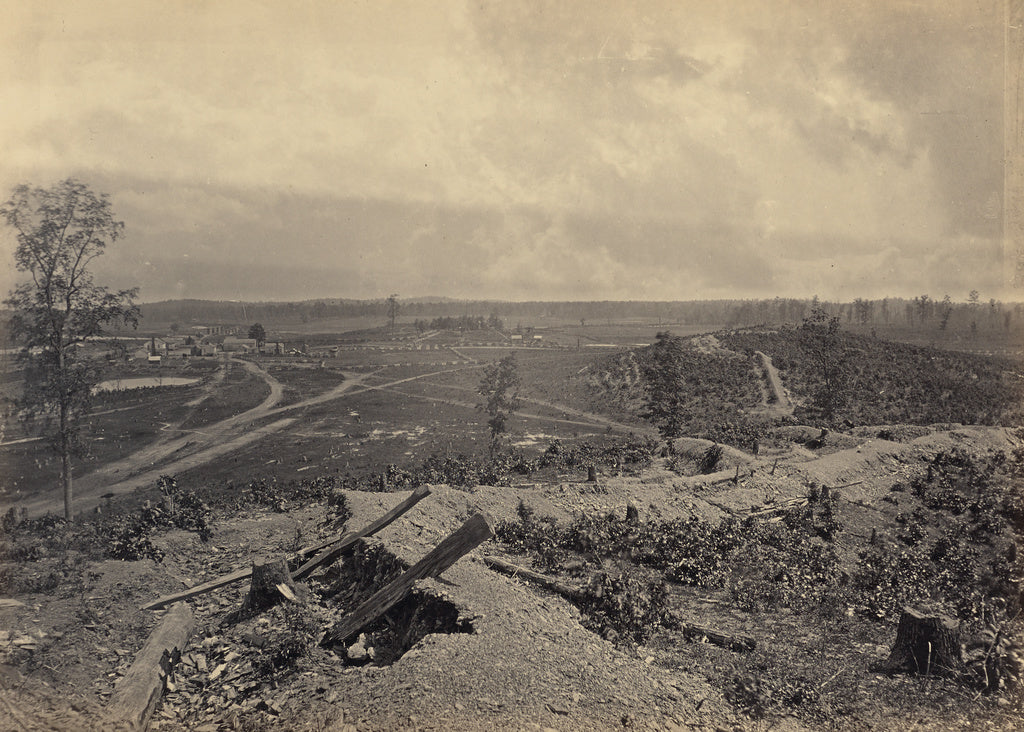 George N. Barnard:Battle Ground of Resacca, Georgia, No. 4, Poster Print Wall Art