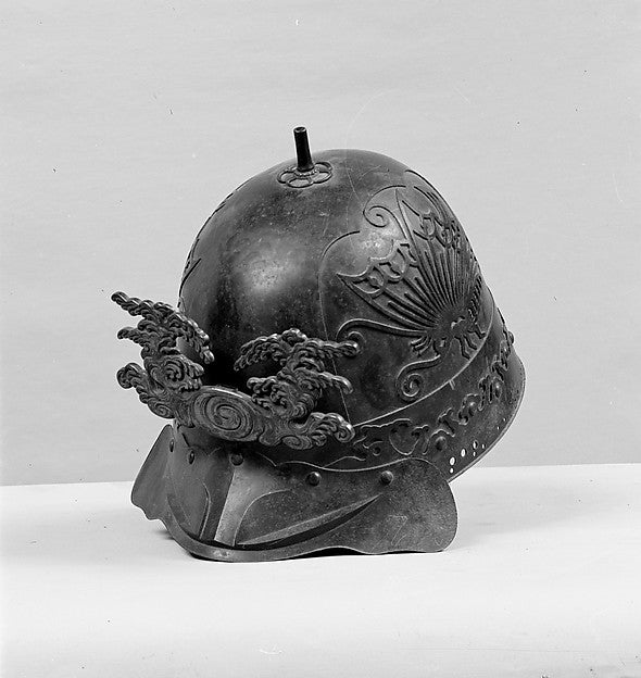 Helmet 19th cent, Poster Print Wall Art