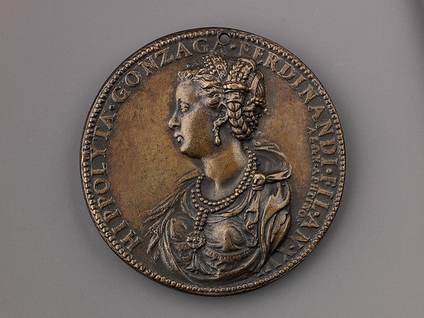 Leone Leoni:Medal: Ippolita Gonzaga model 1551 -16x12"(A3) Poster