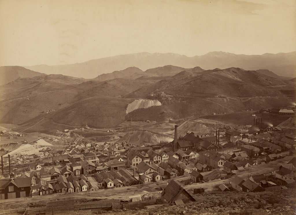 Carleton Watkins:[The Combination Shaft, from the Water Flum, Poster Print Wall Art
