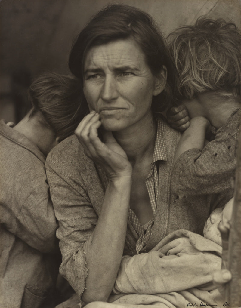 Dorothea Lange:Human Erosion in California (Migrant Mother), Poster Print Wall Art