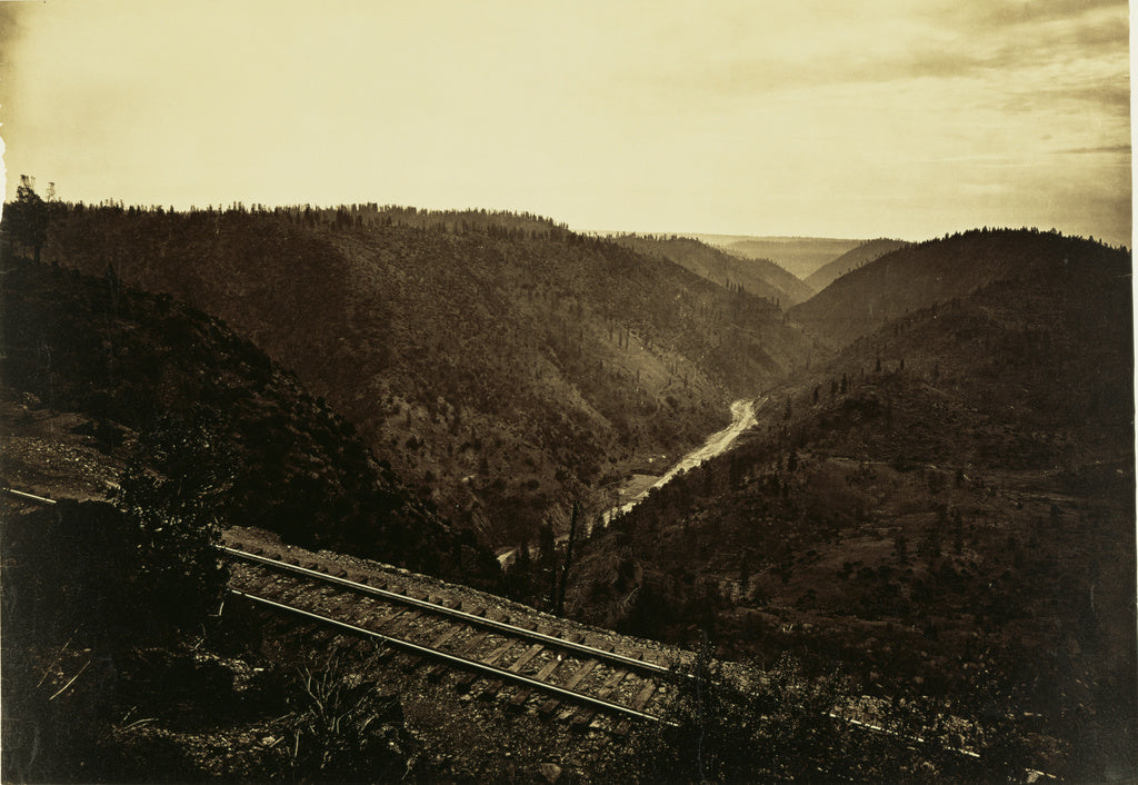 Carleton Watkins:[The Cañon of the American River, C.P.R.R., Poster Print Wall Art