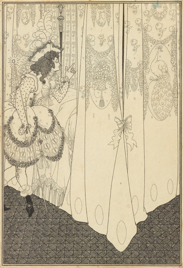 Aubrey Vincent Beardsley:The Dream, Poster Print Wall Art