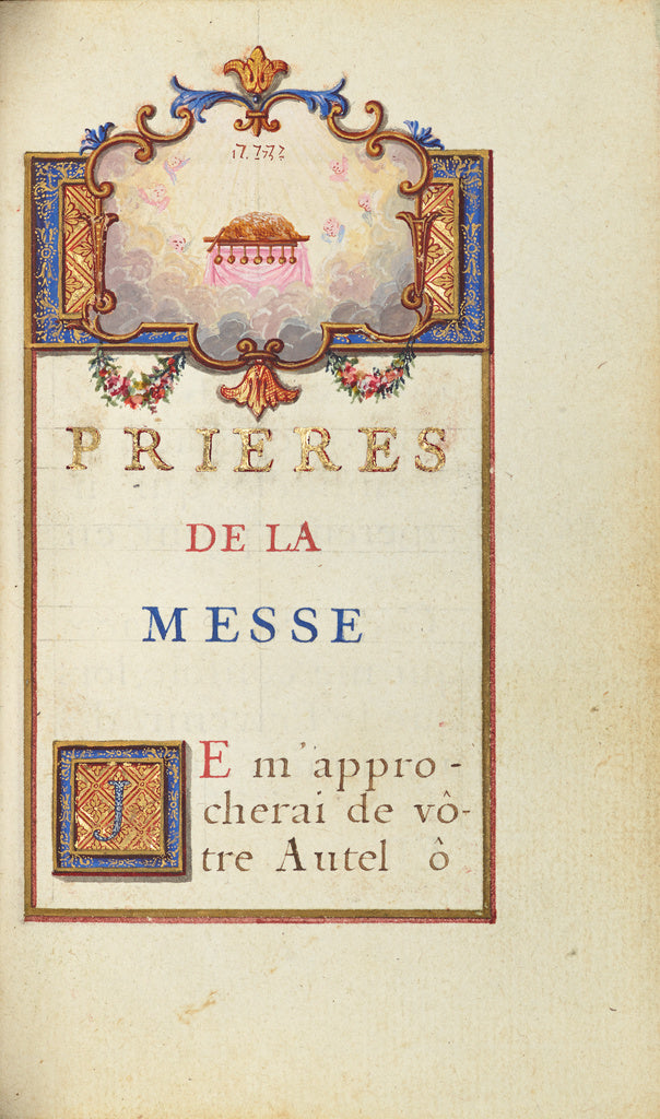 Jean Pierre Rousselet:The Lamb of God on an Altar, Poster Print Wall Art