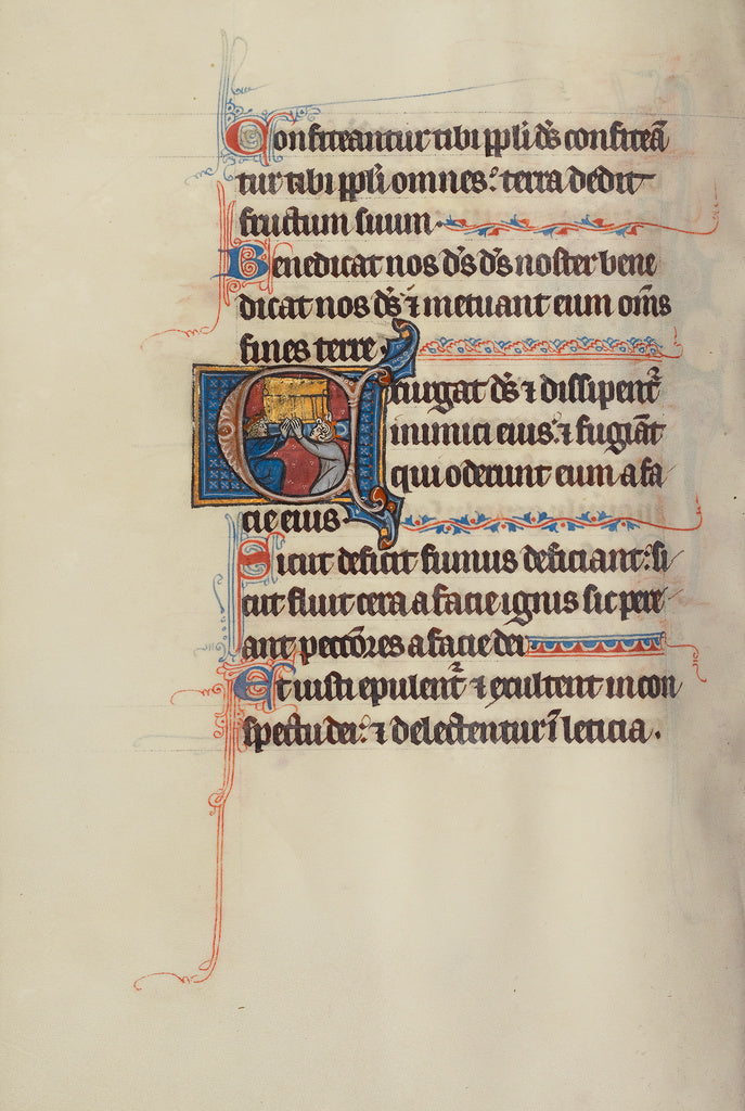 Bute Master:Initial E: Two Kings Lifting the Ark of the Cove, Poster Print Wall Art
