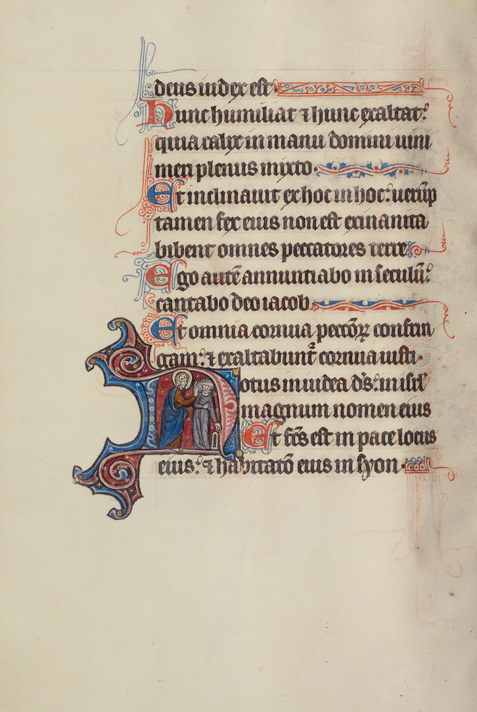 Bute Master:Initial N: God Removing Synagoga's Blindfold, Poster Print Wall Art