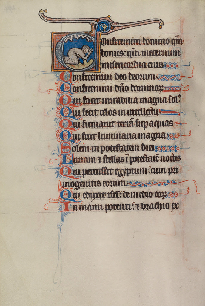 Bute Master:Initial C: A Man Praying, Poster Print Wall Art