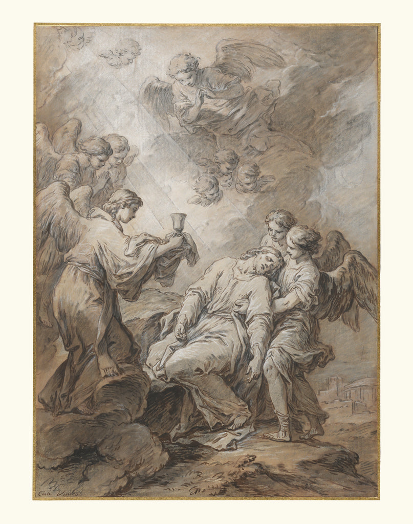 Carle Vanloo:The Agony in the Garden, Poster Print Wall Art
