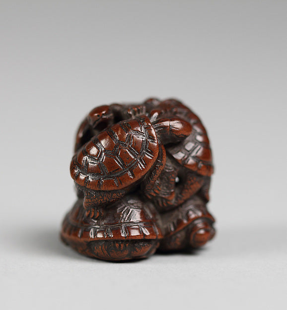 Netsuke in the Shape of a Pile of Turtles 19th cent, Poster Print