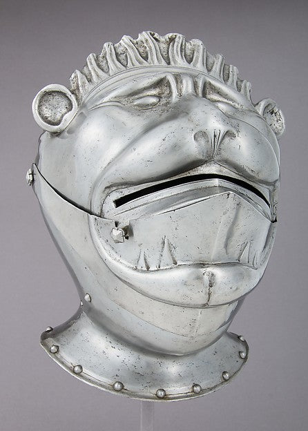 Close Helmet probably early 19th cent in the 16th cent style, Poster Print Wall Art