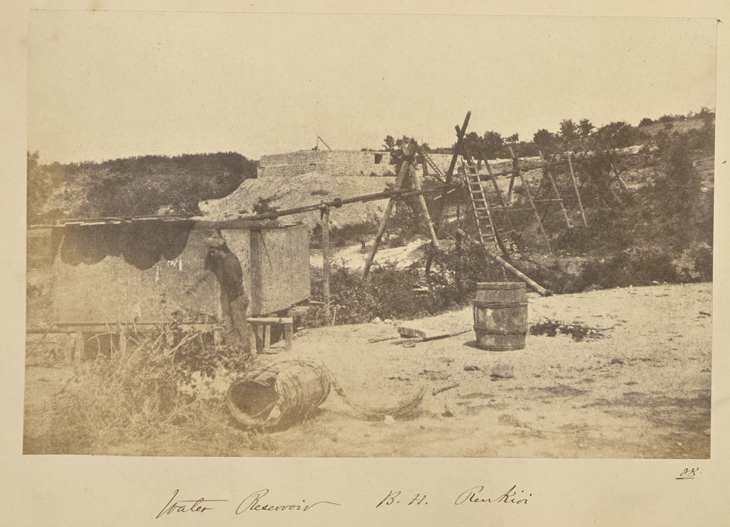 John Kirk:Water Reservoir, B.H. Renkioi, Poster Print Wall Art