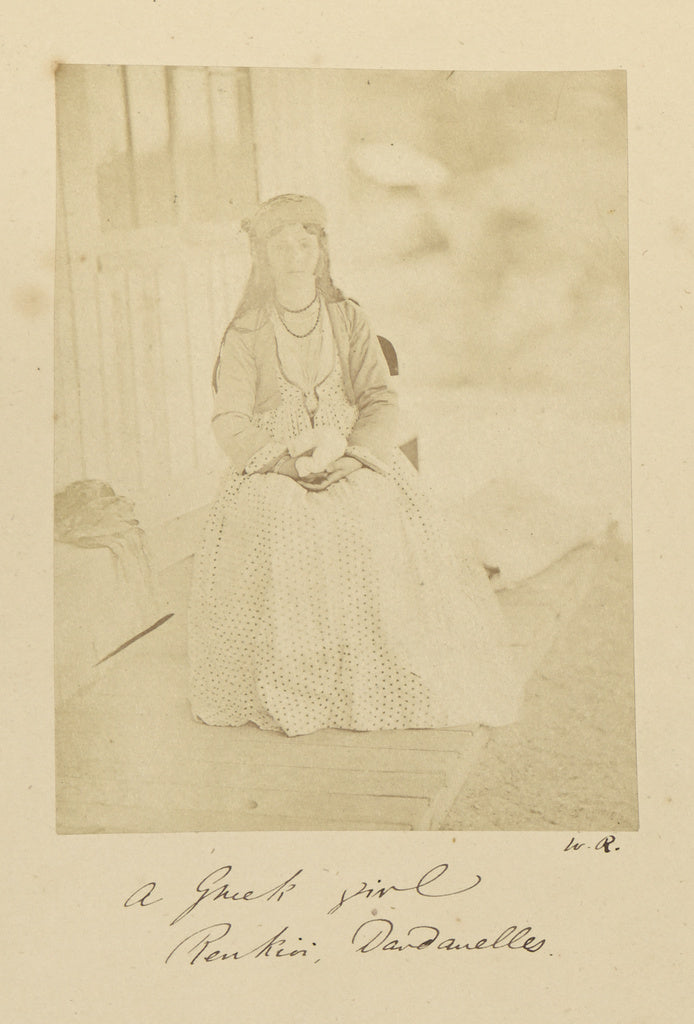 Dr. William Robertson:A Greek Girl, Renkioi, Dardanelles, Poster Print Wall Art