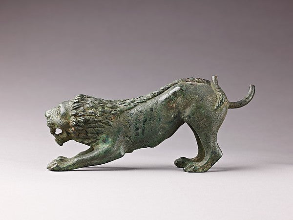 :Crouching Lion c5th–3rd century B.C.-16x12"(A3) Poster