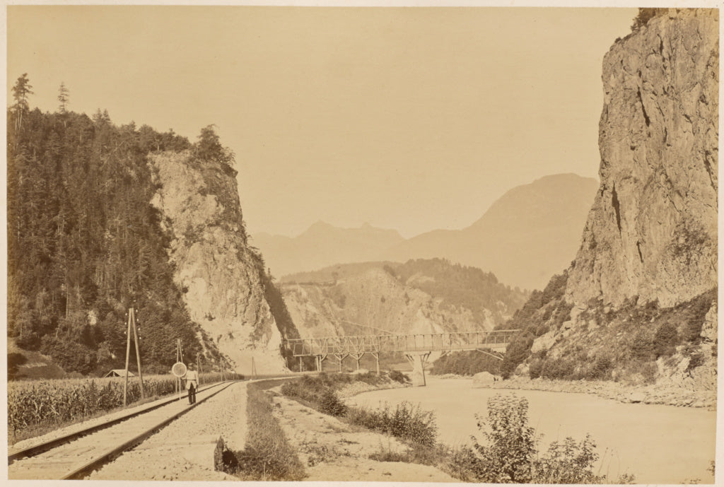 Carl Alfred Czichna:Roppener Wasserleitung, Poster Print Wall Art