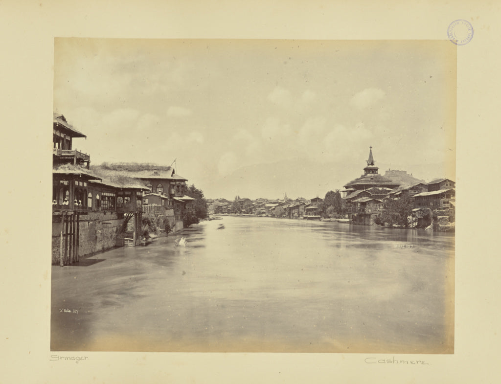 John Burke:Down the River from the 3rd Bridge, Poster Print Wall Art