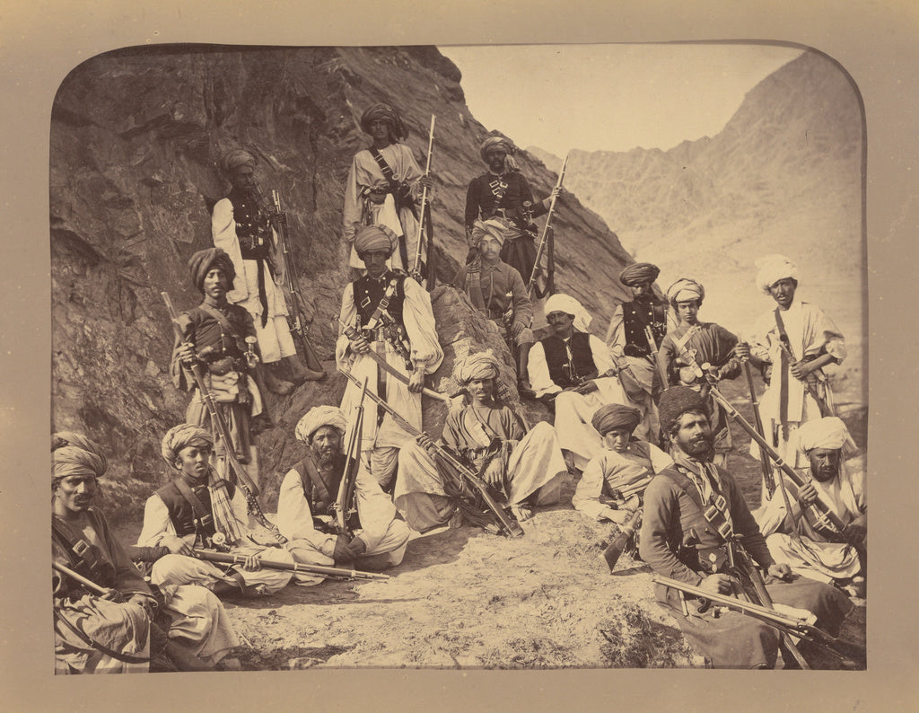 John Burke:Warriors against Hillside, Poster Print Wall Art