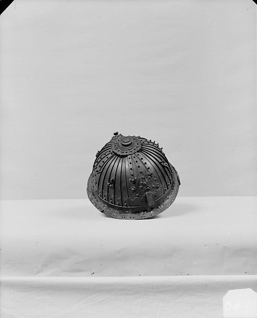 Helmet dated 1850, Poster Print Wall Art