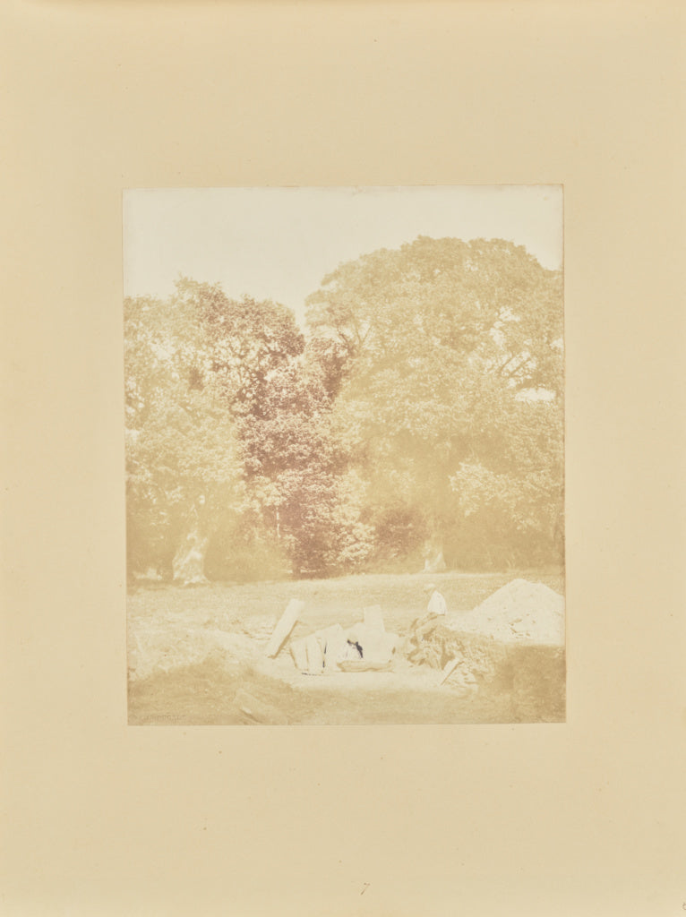 Samuel Buckle:Foliage and Figures, Thorpe Park, Poster Print Wall Art