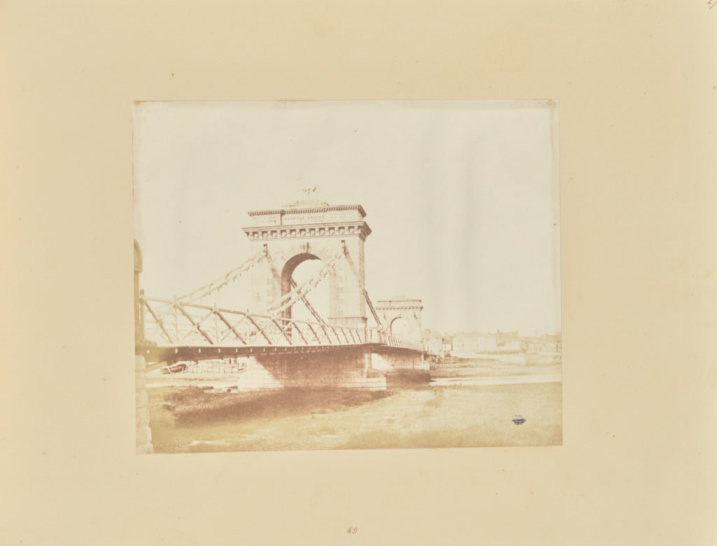 Samuel Buckle:Suspension Bridge, Shoreham, Poster Print Wall Art