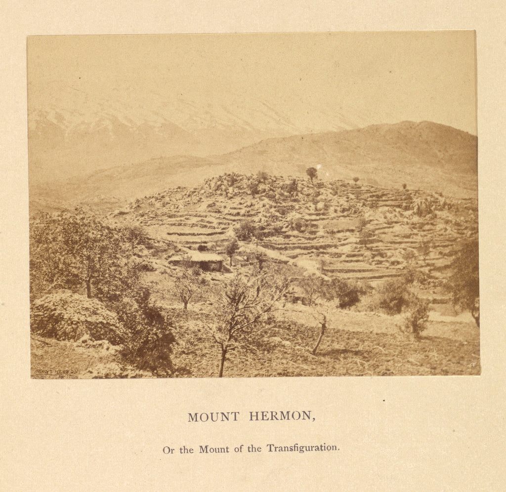 Francis Bedford:Mount Hermon, Or the Mount of the Transfigur,16x12"(A3)Poster