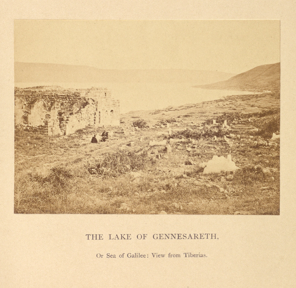 Francis Bedford:The Lake of Gennesareth, or Sea of Galilee: , Poster Print Wall Art