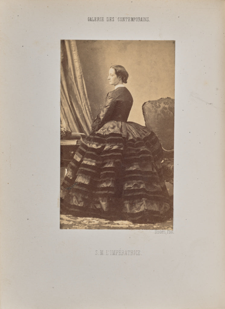 André Adolphe-Eugène Disdéri:Sa majesté l'Impératrice, Poster Print Wall Art