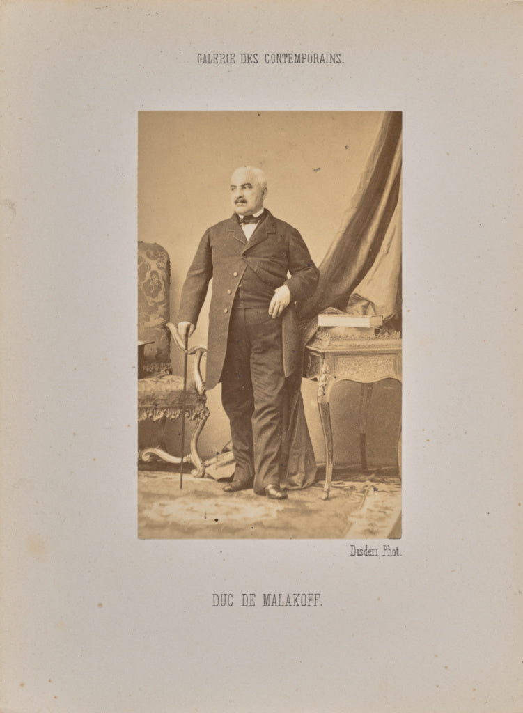 André Adolphe-Eugène Disdéri:Duc de Malakoff, Poster Print Wall Art