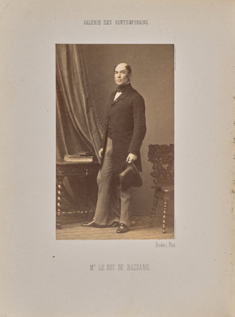 André Adolphe-Eugène Disdéri:The Duke of Bassano, Poster Print Wall Art