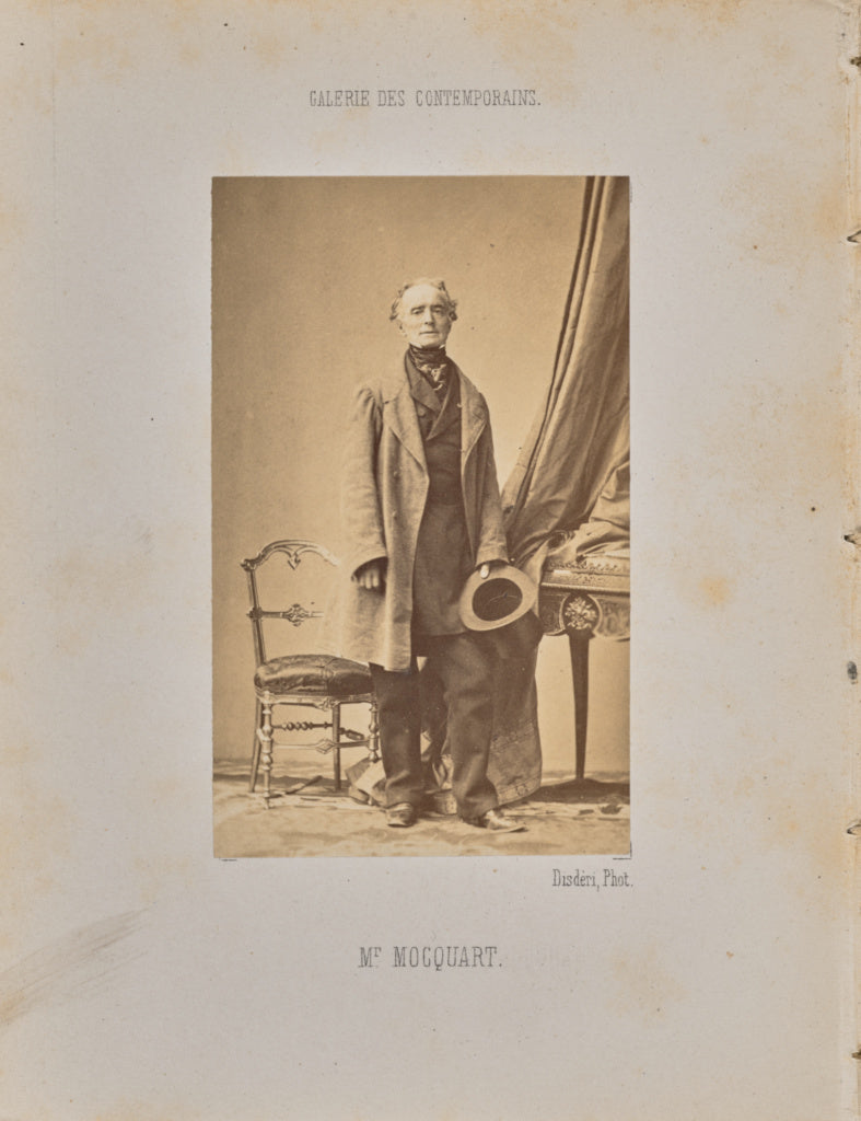 André Adolphe-Eugène Disdéri:Monsieur Mocquard, Poster Print Wall Art