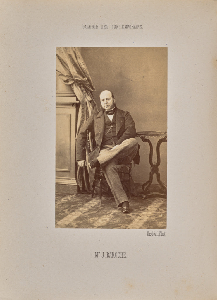 André Adolphe-Eugène Disdéri:Monsieur J. Baroche, Poster Print Wall Art