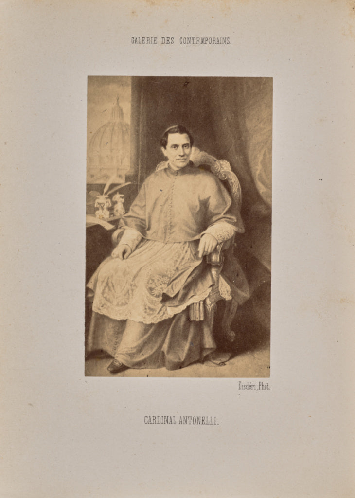 André Adolphe-Eugène Disdéri:Cardinal Antonelli, Poster Print Wall Art