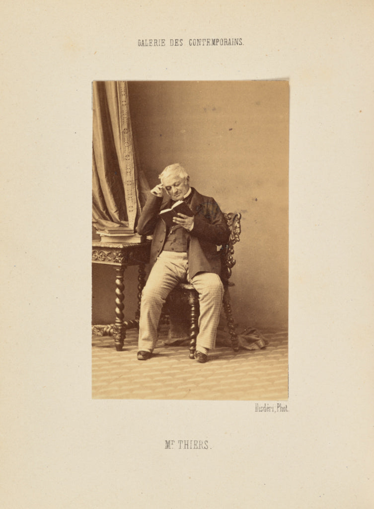 André Adolphe-Eugène Disdéri:Monsieur Thiers, Poster Print Wall Art