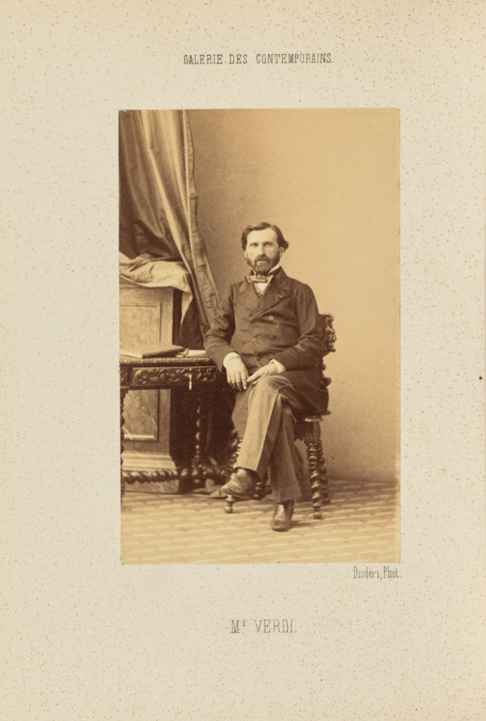 André Adolphe-Eugène Disdéri:Monsieur Verdi, Poster Print Wall Art