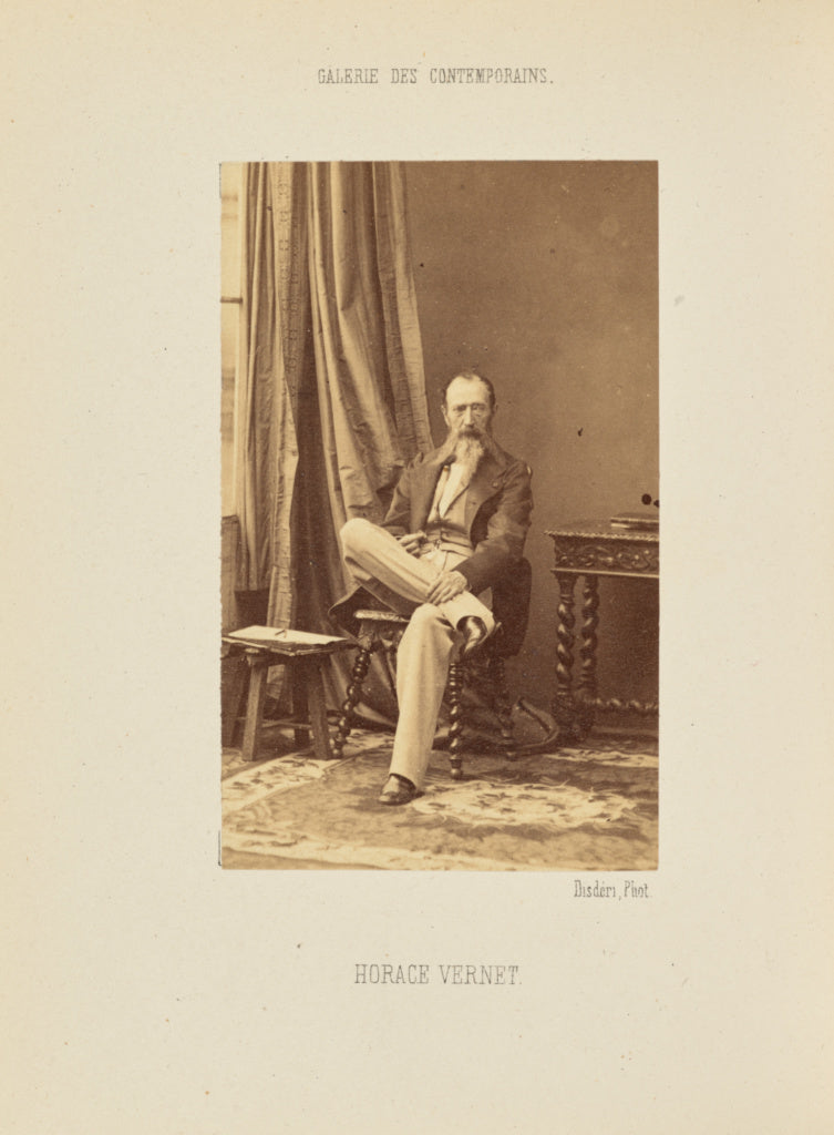 André Adolphe-Eugène Disdéri:Horace Vernet, Poster Print Wall Art